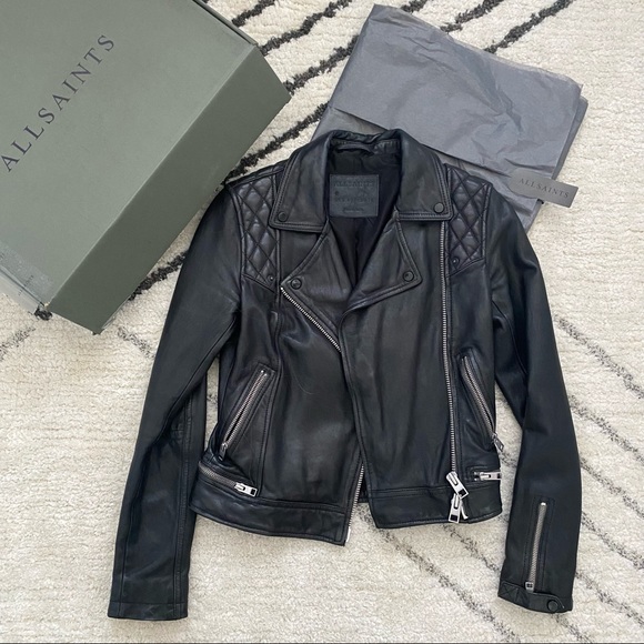 Allsaints Leather Jacket - Picture 1 of 13